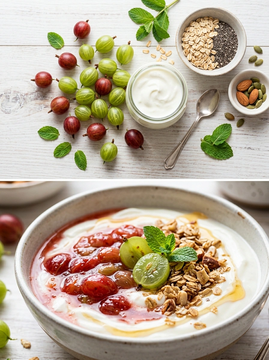 Gooseberry Yogurt Gut Health Power - traditionellt Sverige Smoothies & Drycker recept, perfekt till vardagsmiddag